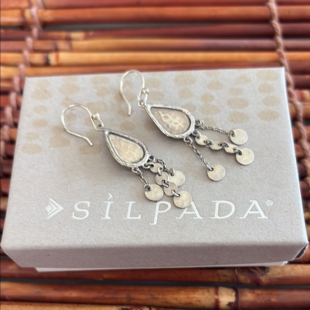 Silpada Sterling SilverTeardrop Earrings Dangle